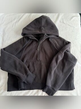 lululemon athletica scuba oversized  Black Half-Zip Hoodie